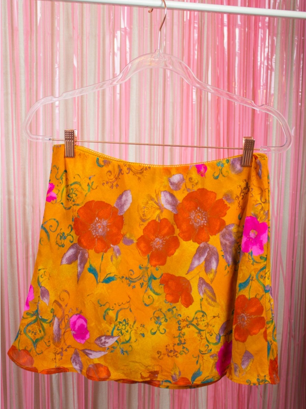 Wild Fable Floral Mini Skirt SZ L